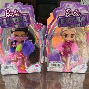 Barbie Extra Minis Dolls - Purple and Pink Fashion